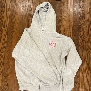 Star fit lighting bolt zip up